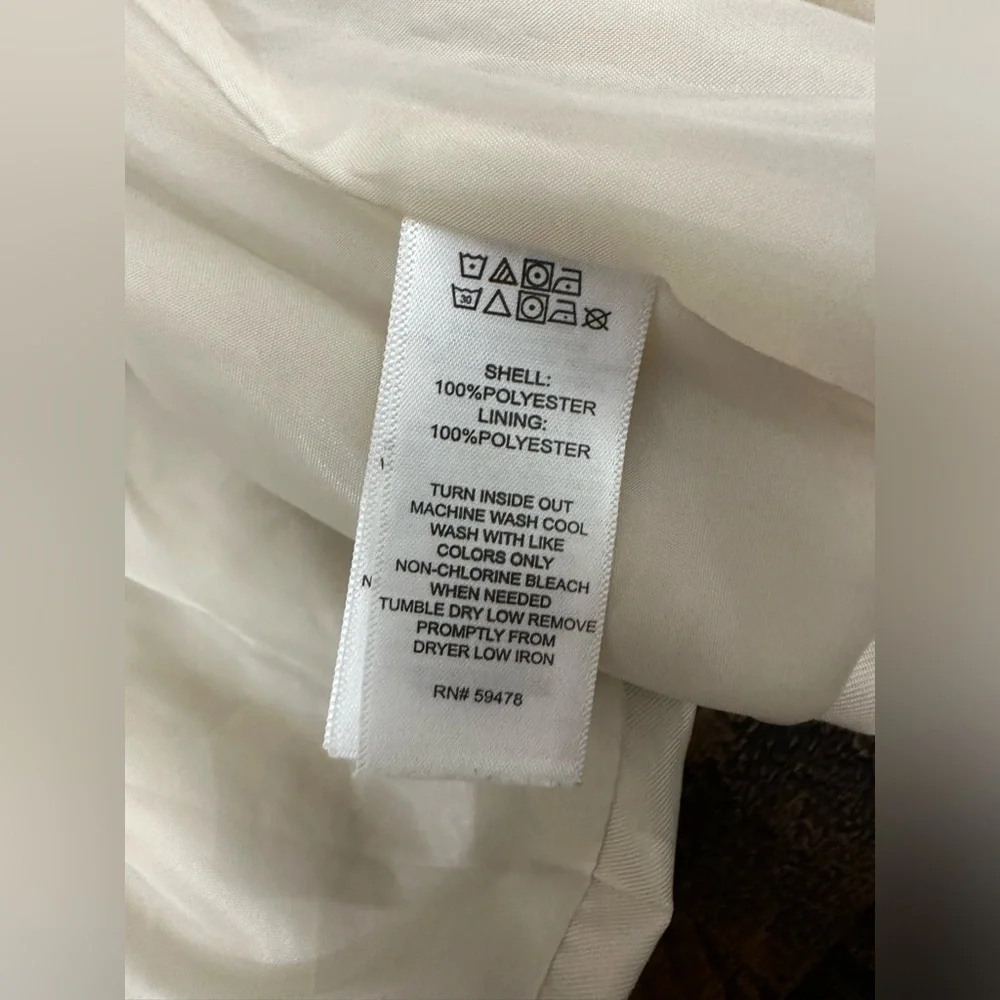 Tahari Girls Trench Coat Jacket Button-Up Long Sleeve Belted Beige Size 24M